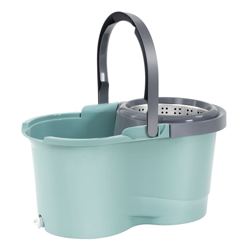 Market - Curatenie si intretinere casa - Produse menaj - Mopuri - Set cu mop rotativ si galeata, otel Inoxidabil, tija ajustabila, MS-004 - Infinity.ro