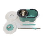 Market - Curatenie si intretinere casa - Produse menaj - Mopuri - Set cu mop rotativ si galeata, otel Inoxidabil, tija ajustabila, MS-004 - Infinity.ro
