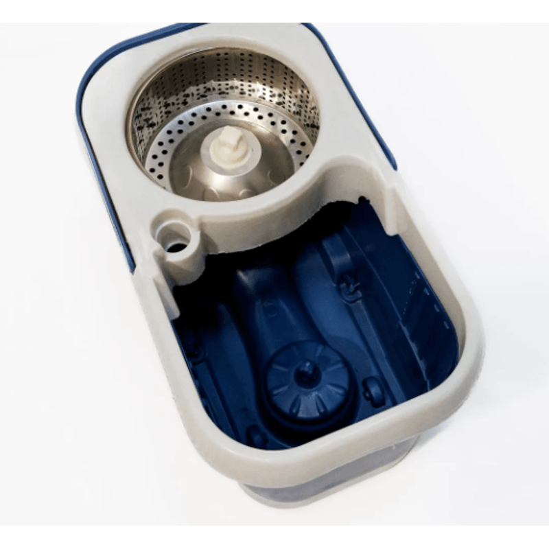 Market - Curatenie si intretinere casa - Produse menaj - Mopuri - Set cu mop rotativ si galeata, MS-005, Otel Inoxidabil, Tija ajustabila, Albastru - Infinity.ro