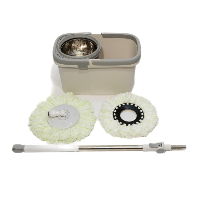 Market - Curatenie si intretinere casa - Produse menaj - Mopuri - Set cu mop rotativ si galeata dreptunghiulara, SMYY-04, Tija ajustabila, Rotire 360° - Infinity.ro