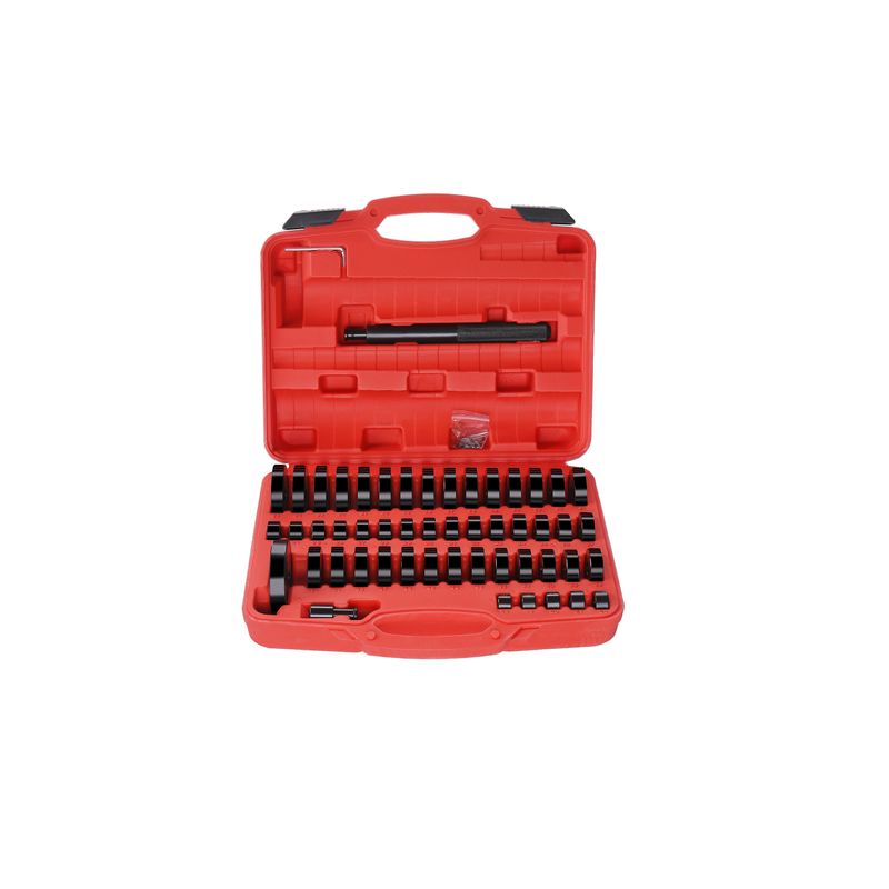 Auto si Moto - Reparatii si depanare - Scule auto - Scule si truse auto - Kit demontare rulmenti, bucse, pivoti, Kraft&Dele, 52 piese, KD10699 - Infinity.ro