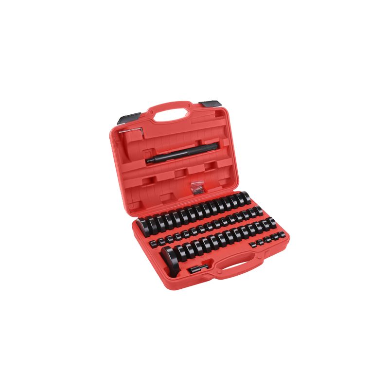 Auto si Moto - Reparatii si depanare - Scule auto - Scule si truse auto - Kit demontare rulmenti, bucse, pivoti, Kraft&Dele, 52 piese, KD10699 - Infinity.ro