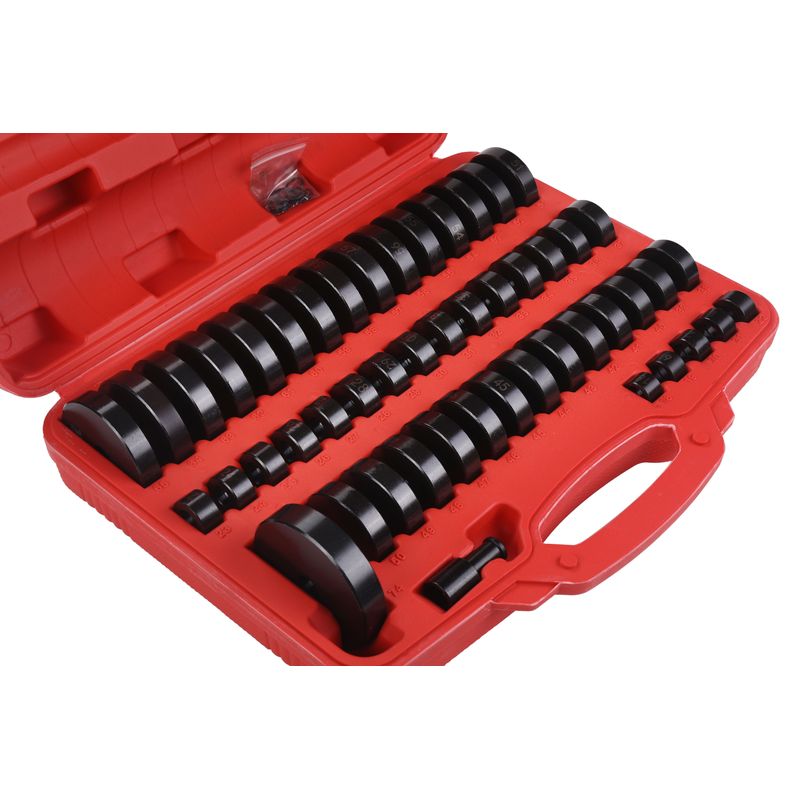 Auto si Moto - Reparatii si depanare - Scule auto - Scule si truse auto - Kit demontare rulmenti, bucse, pivoti, Kraft&Dele, 52 piese, KD10699 - Infinity.ro
