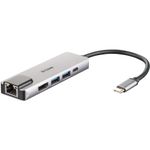 PC, gaming si accesorii - Retelistica - Hub-uri - D-Link 5-in-1 DUB-M520 USB Tip C - Infinity.ro