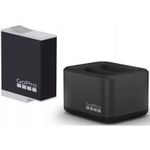 TV, Audio-Video si Foto - Aparate foto si accesorii - Accesorii foto si video - Acumulatori si incarcatoare dedicate - Incarcator dual GoPro cu acumulator Enduro, negru-gri, set pentru GoPro Hero 9/10 Black - Infinity.ro