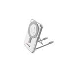 Laptop, Telefoane si Tablete - Telefoane mobile si accesorii - Accesorii Telefoane - Baterii externe - Acumulator extern Verbatim C'n'G Magnetic, 5.000mAh, 15 W, Incarcare Wireless, Stativ, 2 cabluri USB-C Argintiu - Infinity.ro