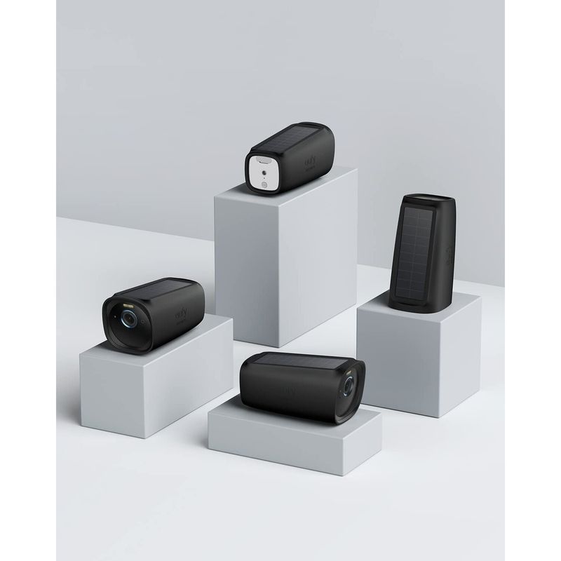 Casa si Gradina - Electrice - Smart Home - Control acces si accesorii - Set 2 huse silicon pentru eufycam 3, protectie UV si ploaie, Negru - Infinity.ro