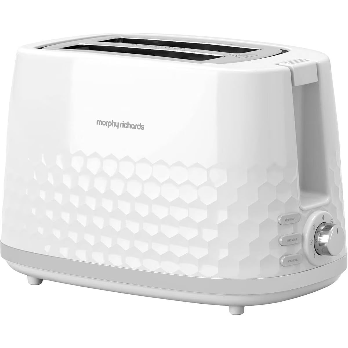 Prajitor de paine MORPHY RICHARDS, HIVE, 850W, 7 trepte, 2 felii, functie dezghetare, alb