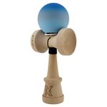 Jucarii, Copii si Bebe - Jucarii si jocuri - Jucarii & jocuri educative - Jucarii interactive - Kendama Flippy KING SIZE V3, Profesionala, Rubber Grip, Gradient Albastru/Gri, 18 cm lemn - Infinity.ro