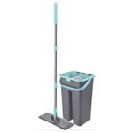 Market - Curatenie si intretinere casa - Produse menaj - Mopuri - Set curatenie cu mop plat cu maner telescopic, galeata 8 L - Infinity.ro