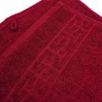 Casa si Gradina - Textile si covoare - Textile baie - Prosoape - Set 3 prosoape baie Greek Border Jacquard Plush Luxury - 100% Bumbac, 500g/mp, burgundy - Infinity.ro
