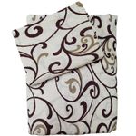 Casa si Gradina - Textile si covoare - Lenjerii de pat - Seturi de lenjerie - Lenjerie de pat 4 piese, 2 persoane, tesatura clasica neteda, 100% bumbac, decor floral - 08 - Infinity.ro