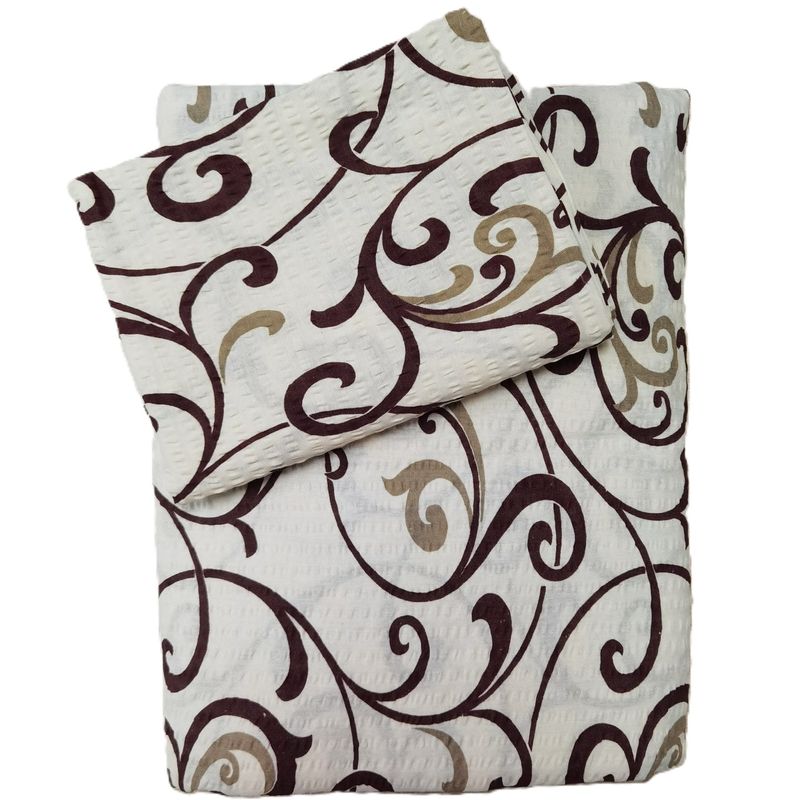 Casa si Gradina - Textile si covoare - Lenjerii de pat - Seturi de lenjerie - Lenjerie de pat 4 piese, 2 persoane, tesatura clasica neteda, 100% bumbac, decor floral - 08 - Infinity.ro