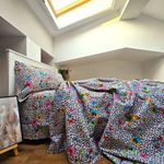 Casa si Gradina - Textile si covoare - Lenjerii de pat - Seturi de lenjerie - Lenjerie de pat 4 piese, 2 persoane, tesatura clasica neteda, 100% bumbac, decor fluturi - 12 - Infinity.ro