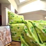 Casa si Gradina - Textile si covoare - Lenjerii de pat - Seturi de lenjerie - Lenjerie de pat 4 piese, 2 persoane, tesatura clasica neteda, 100% bumbac, decor floral - 13 - Infinity.ro