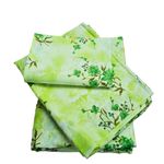 Casa si Gradina - Textile si covoare - Lenjerii de pat - Seturi de lenjerie - Lenjerie de pat 4 piese, 2 persoane, tesatura clasica neteda, 100% bumbac, decor floral - 16 - Infinity.ro