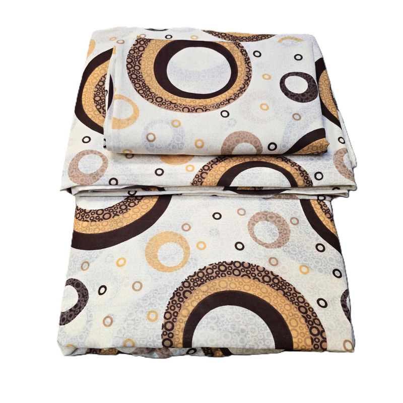 Casa si Gradina - Textile si covoare - Lenjerii de pat - Seturi de lenjerie - Lenjerie de pat 4 piese, 2 persoane, tesatura clasica neteda, 100% bumbac, decor floral - 28 - Infinity.ro