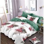 Casa si Gradina - Textile si covoare - Lenjerii de pat - Seturi de lenjerie - Lenjerie de pat 6 piese finet gros cu elastic, XXL - Model floral, YoYo, 04 - Infinity.ro