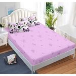 Casa si Gradina - Textile si covoare - Lenjerii de pat - Seturi de lenjerie - Lenjerie de pat 6 piese finet gros cu elastic, XXL - Model floral, YoYo, 11 - Infinity.ro