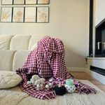 Casa si Gradina - Textile si covoare - Pături și cuverturi - Cuverturi - Patura Kotonia Home - Sarra pentru pat dublu, dimensiunea 180x230 cm, bordo cu ciucuri - Infinity.ro