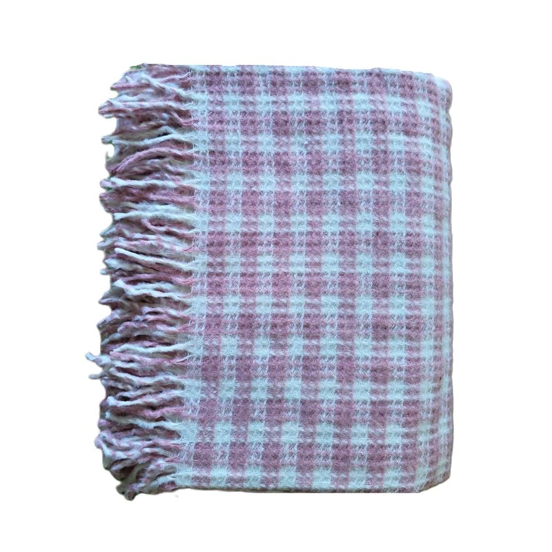 Casa si Gradina - Textile si covoare - Pături și cuverturi - Cuverturi - Patura Kotonia Home - Sarra pentru pat dublu, dimensiunea 180x230 cm, roz pudra cu ciucuri - Infinity.ro