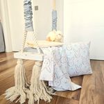 Casa si Gradina - Textile si covoare - Lenjerii de pat - Lenjerii copii - Set 3 piese patut ranforce, cearceaf pat 120×150 cm, husa elastic 60×120+15 cm si fata perna 40×40 cm, decor iepurasi - Infinity.ro