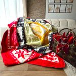 Casa si Gradina - Textile si covoare - Pături și cuverturi - Pături - Patura Vicuna - Decor Craciun, cu doua fete, dimensiunea 180x220 cm, multicolor - Infinity.ro