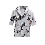 Jucarii, Copii si Bebe - Igiena si ingrijire - Baia bebelusului - Prosoape si halate de baie copii - Halat baie cu gluga Kotonia Home pentru copii, cocolino, varsta 7-8 ani, gri cu model ursuleti, 100% microfibra - Infinity.ro