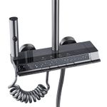 Casa si Gradina - Sanitare - Cazi si cabine de dus - Coloane si seturi de dus - Coloana de dus RAIZ Origins Flow, 4 functii, Afisaj digital, Jet reglabil, Presiune ridicata, Para de dus - Infinity.ro