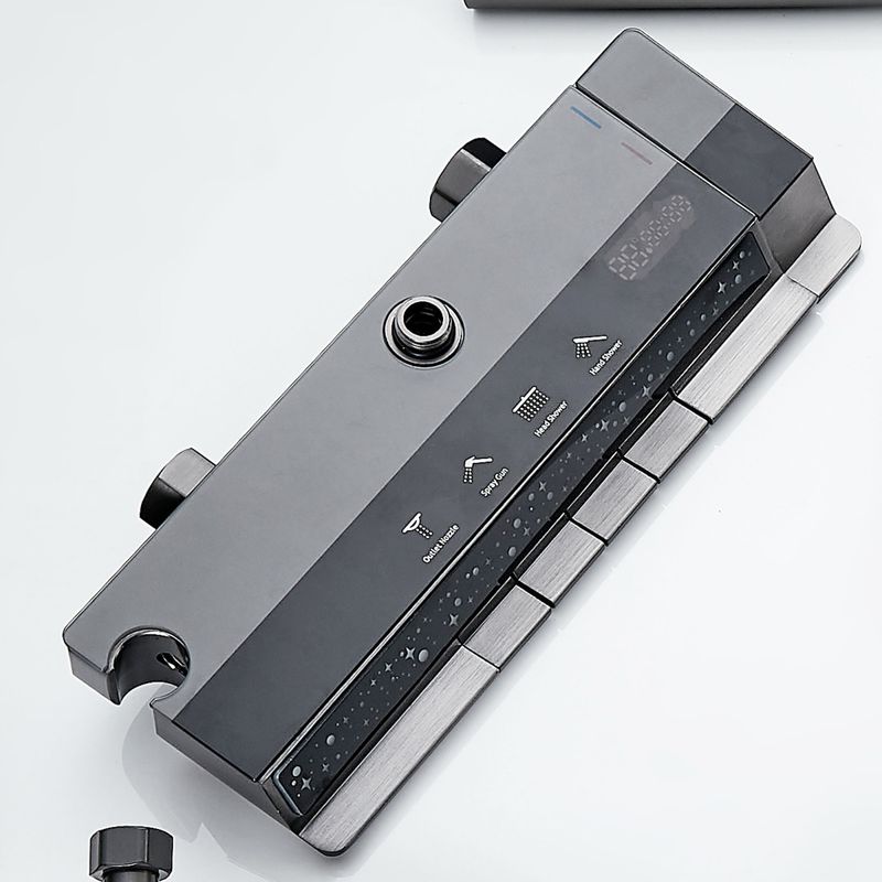 Casa si Gradina - Sanitare - Cazi si cabine de dus - Coloane si seturi de dus - Coloana de dus RAIZ Origins Flow, 4 functii, Afisaj digital, Jet reglabil, Presiune ridicata, Para de dus - Infinity.ro