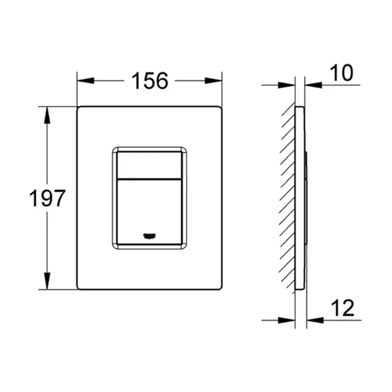 Casa si Gradina - Sanitare - Obiecte sanitare - Accesorii vase de toaleta - Clapeta de actionare Grohe Skate Cosmopolitan finisaj cupru Warm Sunset periat - Infinity.ro