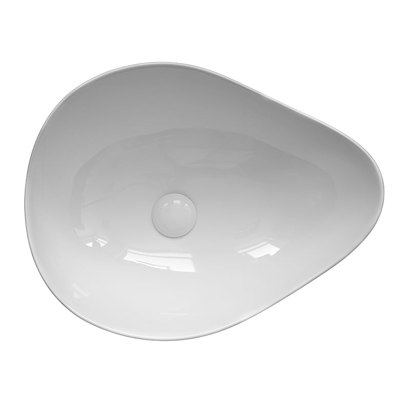 Casa si Gradina - Sanitare - Lavoar baie si accesorii - Lavoare si piedestale - Lavoar pe blat, Fluminia, Aloe-51, amorf, 51 x 40 cm, alb - Infinity.ro