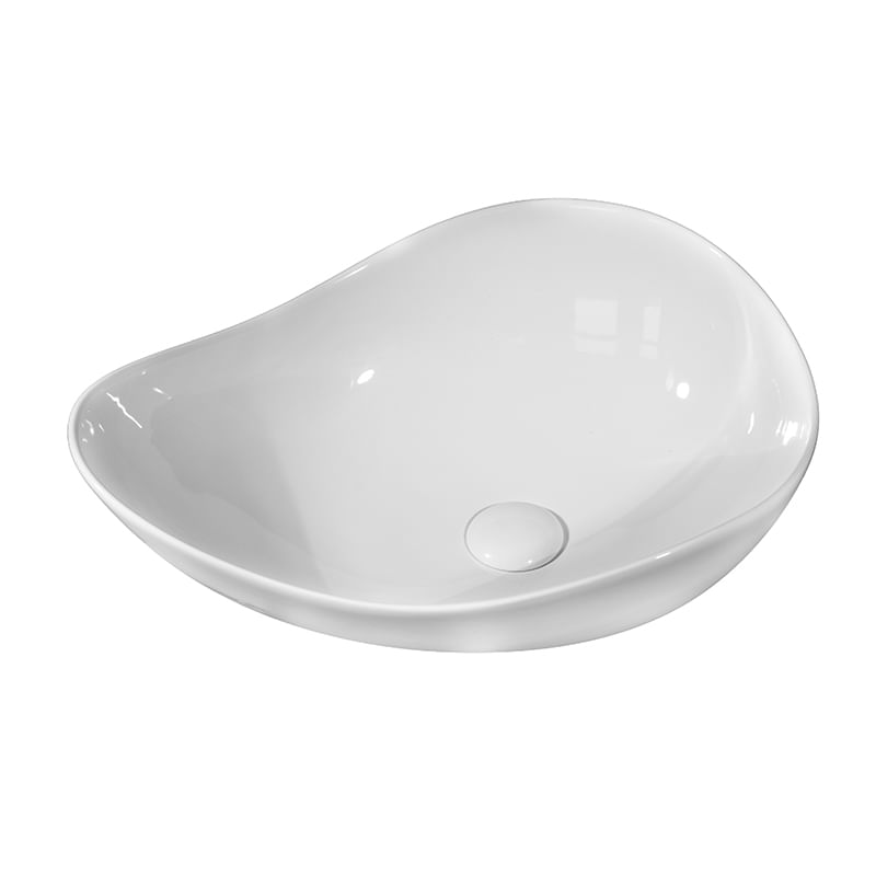 Casa si Gradina - Sanitare - Lavoar baie si accesorii - Lavoare si piedestale - Lavoar pe blat, Fluminia, Aloe-51, amorf, 51 x 40 cm, alb - Infinity.ro