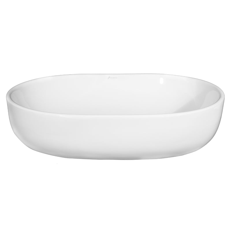 Casa si Gradina - Sanitare - Lavoar baie si accesorii - Lavoare si piedestale - Lavoar pe blat Fluminia, Odera, oval, 60 x 41.5 cm, alb - Infinity.ro