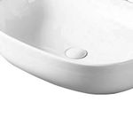 Casa si Gradina - Sanitare - Lavoar baie si accesorii - Lavoare si piedestale - Lavoar pe blat Fluminia, Odera, oval, 60 x 41.5 cm, alb - Infinity.ro