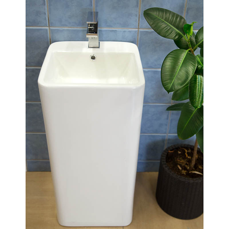 Casa si Gradina - Sanitare - Lavoar baie si accesorii - Lavoare si piedestale - Lavoar stativ, Fluminia, Winter Lord-B, alb - Infinity.ro