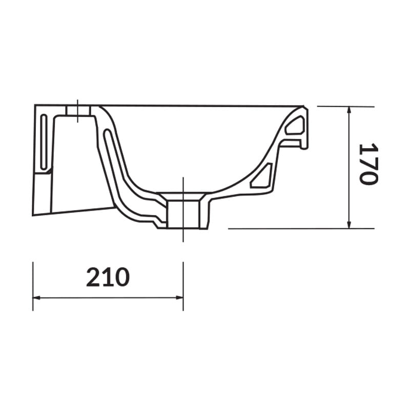 Casa si Gradina - Sanitare - Lavoar baie si accesorii - Lavoare si piedestale - Lavoar slim pentru mobilier, Cersanit, Moduo, 60 x 38 cm, alb - Infinity.ro