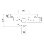 Casa si Gradina - Sanitare - Lavoar baie si accesorii - Lavoare si piedestale - Lavoar slim pentru mobilier, Cersanit, Moduo, 60 x 38 cm, alb - Infinity.ro