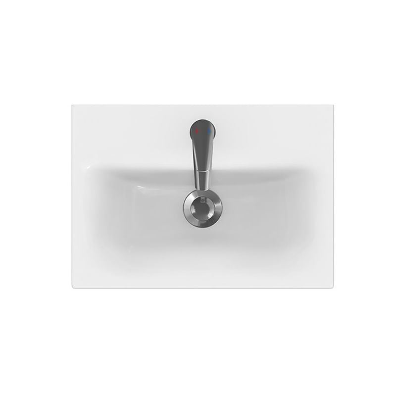 Casa si Gradina - Sanitare - Lavoar baie si accesorii - Lavoare si piedestale - Lavoar slim pentru mobilier, Cersanit, Moduo, 60 x 38 cm, alb - Infinity.ro