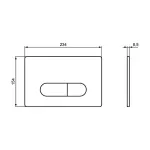 Casa si Gradina - Sanitare - Obiecte sanitare - Accesorii vase de toaleta - Clapeta de actionare Ideal Standard ProSys Oleas M1 negru - Infinity.ro