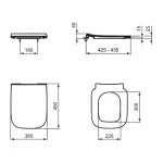 Casa si Gradina - Sanitare - Obiecte sanitare - Accesorii vase de toaleta - Capac WC softclose Ideal Standard i.life B alb slim Quick Release - Infinity.ro