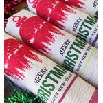 Casa si Gradina - Textile si covoare - Textile bucatarie - Set 2 prosoape bucatarie, Kotonia Home, ivoire/rosu/verde, 40x40cm - Infinity.ro