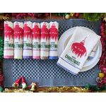 Casa si Gradina - Textile si covoare - Textile bucatarie - Set 2 prosoape bucatarie, Kotonia Home, ivoire/rosu/verde, 40x40cm - Infinity.ro