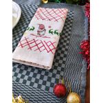 Casa si Gradina - Textile si covoare - Textile bucatarie - Set 2 prosoape bucatarie Kotonia Home, ivoire/rosu/verde, 40x60 cm - Infinity.ro