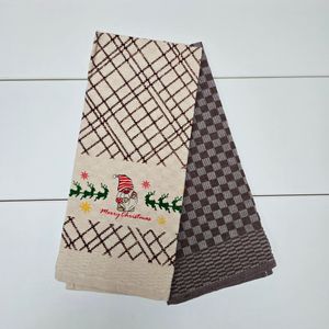 Set prosoape bucatarie Kotonia Home, 40x60 cm, decor Craciun, bumbac, multicolor