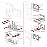 Casa si Gradina - Sanitare - Obiecte sanitare - Accesorii vase de toaleta - Clapeta de actionare Alca Flat FUN-BRASS alama - Infinity.ro