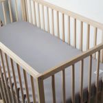 Casa si Gradina - Textile si covoare - Lenjerii de pat - Cearceafuri de pat - Husa cu elastic Kotonia Home Bebe - ranforce, 100 % bumbac, dimensiune saltea 60x120+15 cm, gri - Infinity.ro