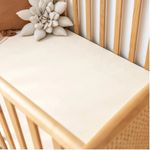 Casa si Gradina - Textile si covoare - Lenjerii de pat - Cearceafuri de pat - Husa cu elastic Kotonia Home Bebe - ranforce, 100 % bumbac, dimensiune saltea 60x120+15 cm, ivoire - Infinity.ro