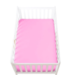 Casa si Gradina - Textile si covoare - Lenjerii de pat - Cearceafuri de pat - Husa cu elastic Kotonia Home Bebe - ranforce, 100 % bumbac, dimensiune saltea 60x120+15 cm, roz - Infinity.ro