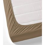 Casa si Gradina - Textile si covoare - Lenjerii de pat - Protectie saltea - Husa cu elastic Kotonia Home Bebe - ranforce, 100 % bumbac, dimensiune saltea 60x120+15 cm, maro - Infinity.ro